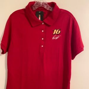 NASCAR Ladies Size L Red Polo